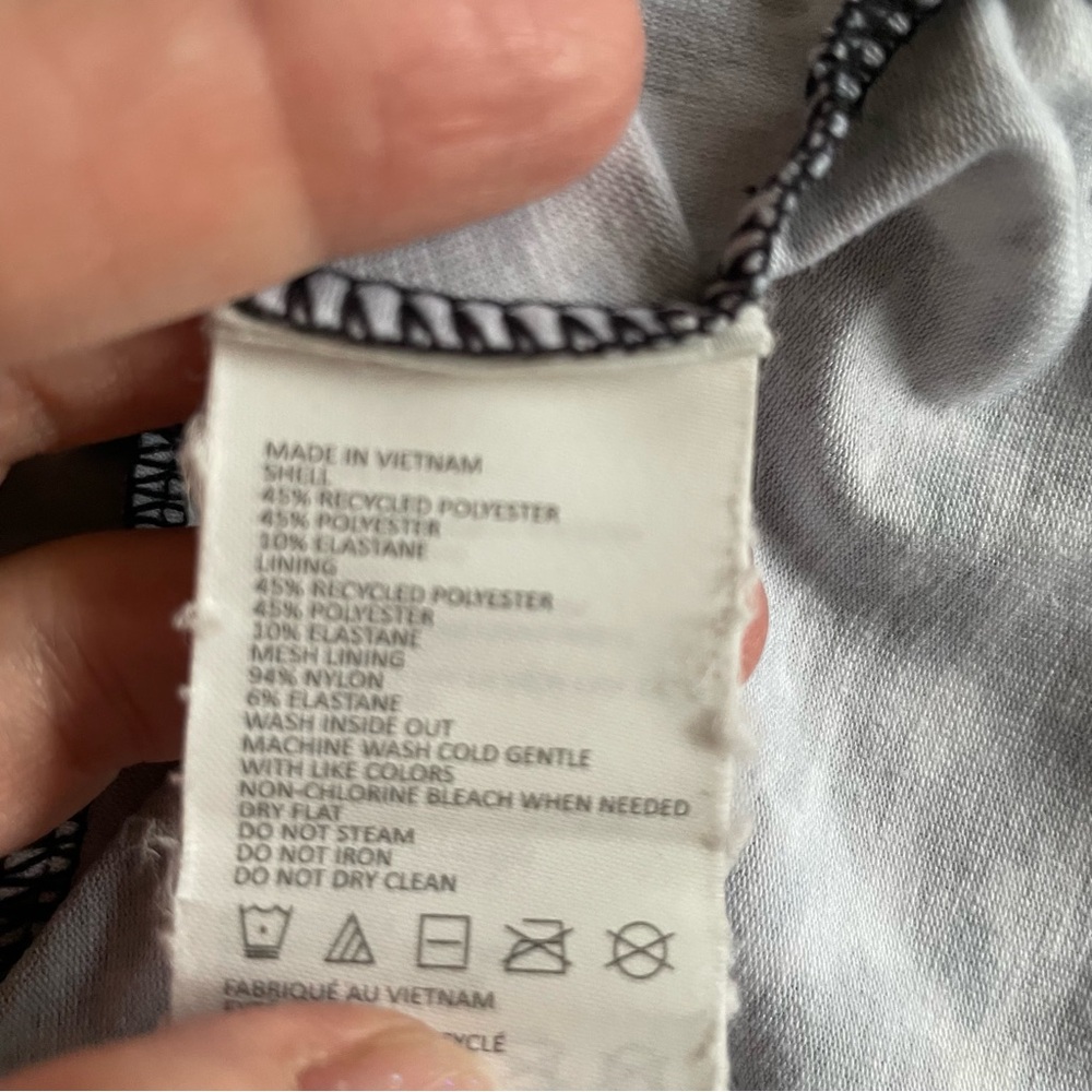 PrAna Blue Print Built in Bra Support Racer Back Casual Dress Size XS Athletic - Picture 6 of 6